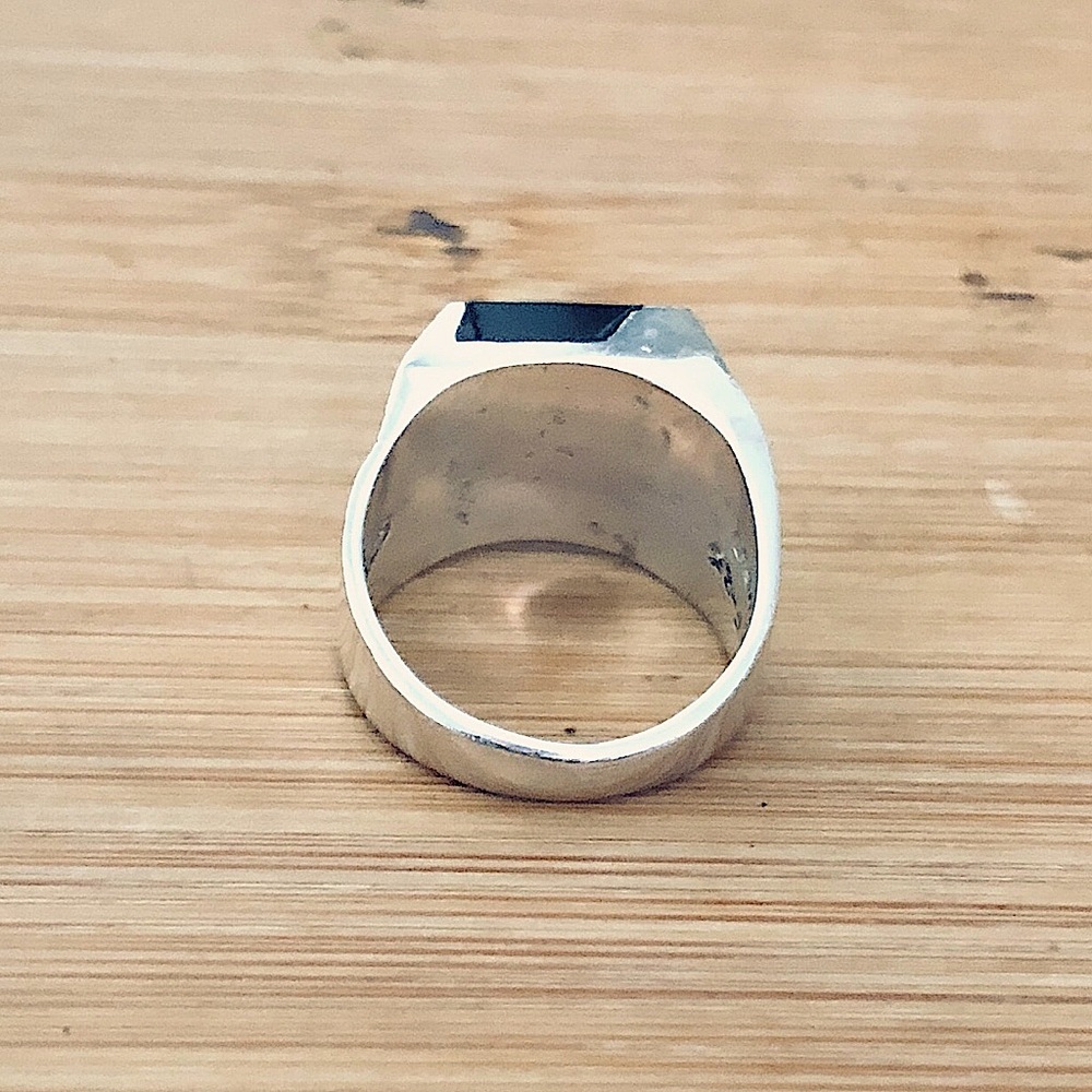 $62 Designer Estate Sterling Silver Ring Size 9 Marked TE-83MEXICO - Picture 6 of 9